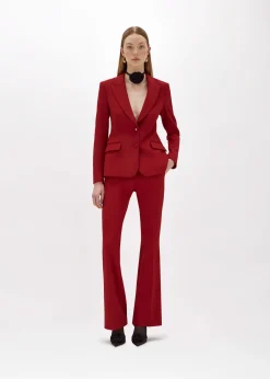FLARE PANTS IN STRETCH CRÊPE