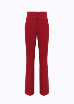 FLARE PANTS IN STRETCH CRÊPE