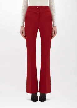 FLARE PANTS IN STRETCH CRÊPE