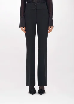 FLARE PANTS IN STRETCH CRÊPE
