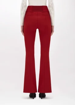 FLARE PANTS IN STRETCH CRÊPE