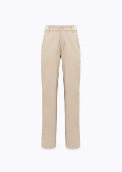 FLARED PANTS IN GABARDINE AND SATIN
