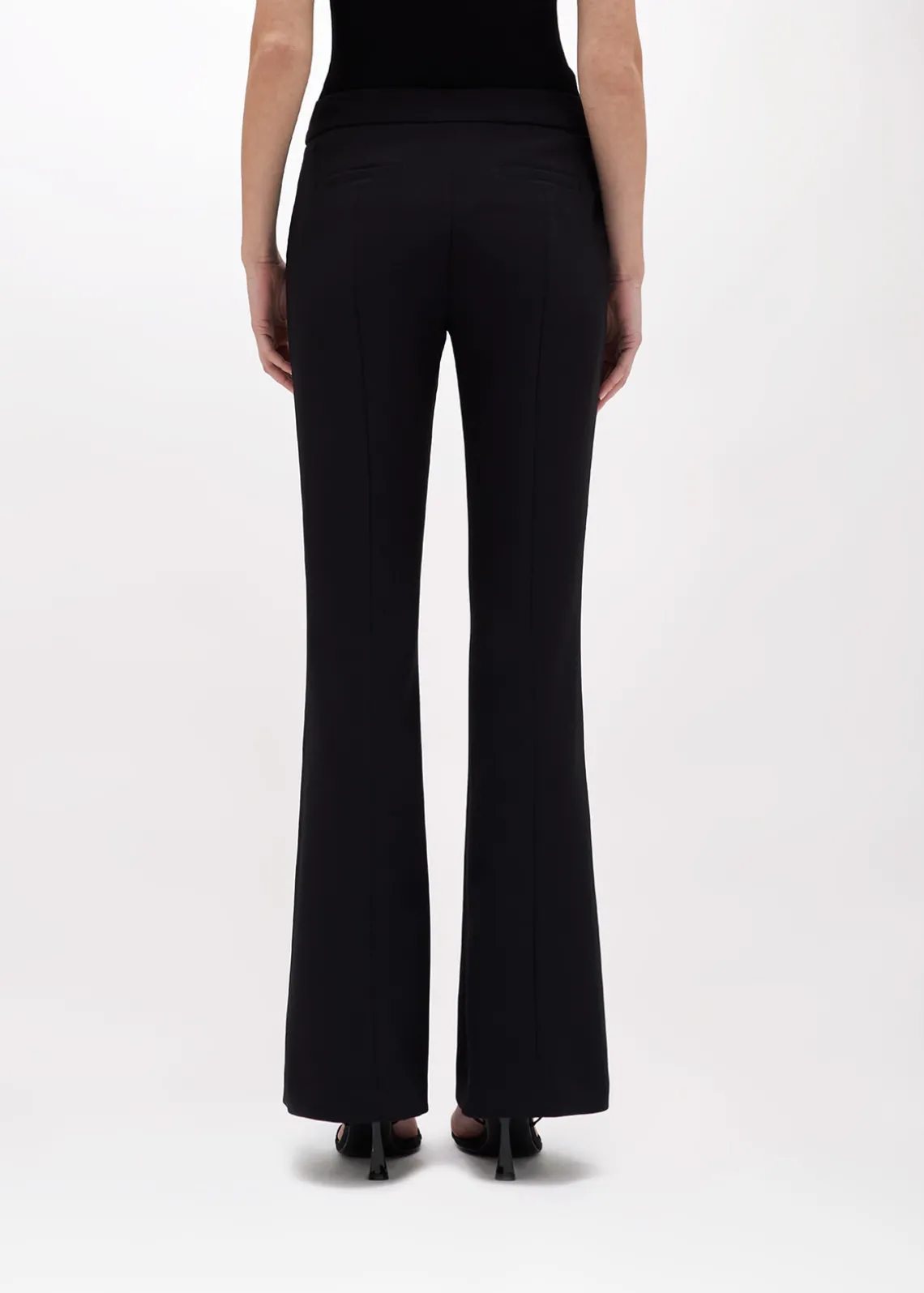 FLARED PANTS IN LIGHT CRÊPE