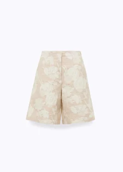 FLORAL JACQUARD BERMUDA SHORTS