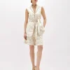 FLORAL JACQUARD BLAZER VEST