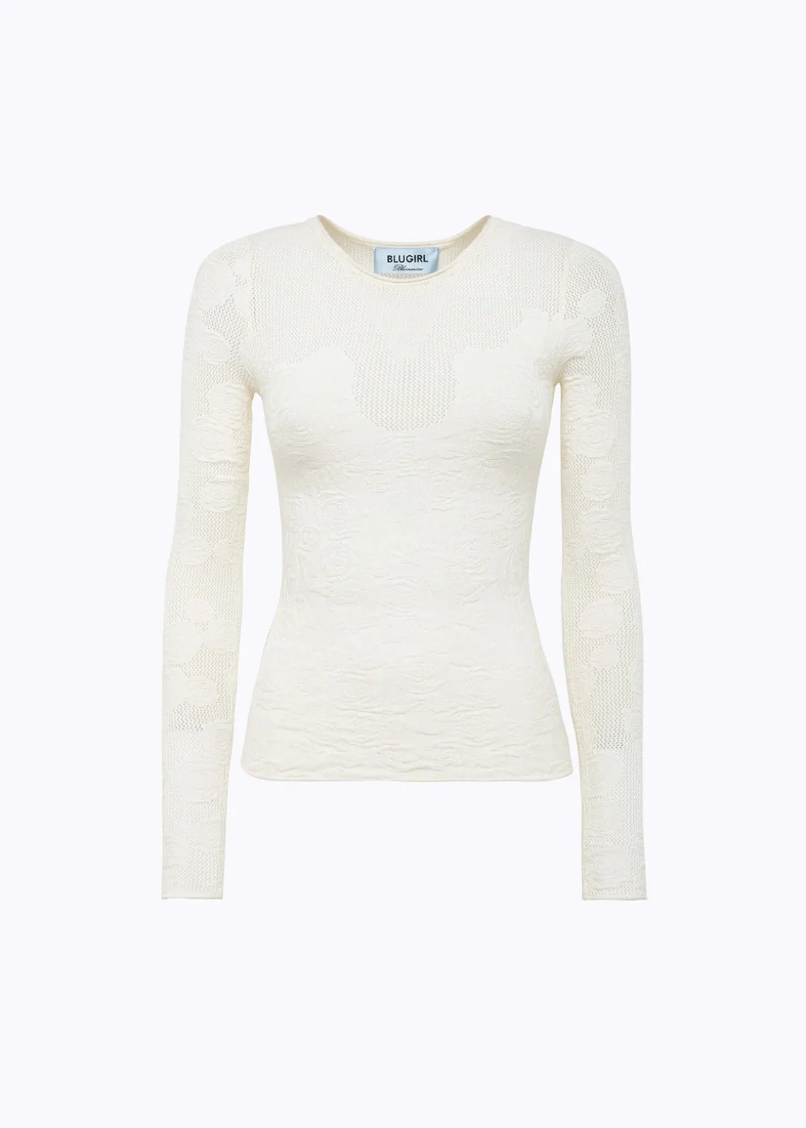 FLORAL LACE STITCH SWEATER