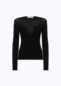 FLORAL LACE STITCH SWEATER
