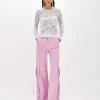 Floral print viscose sweater