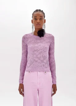 Floral print viscose sweater