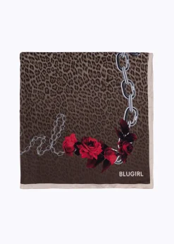 FOULARD SCARF IN ANIMALIER PRINT SILK