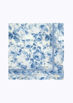FOULARD SCARF WITH ROSE PRINT