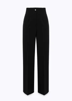 HIGH-WAIST PANTS IN LIGHT CRÊPE