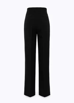 HIGH-WAIST PANTS IN LIGHT CRÊPE