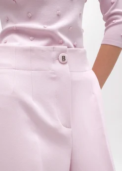 HIGH-WAIST PANTS IN LIGHT CRÊPE