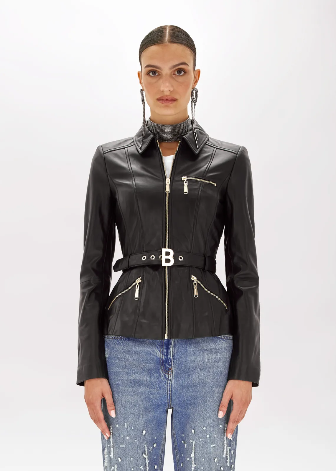 JACKET IN LEATHER