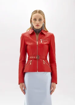 JACKET IN LEATHER