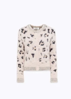 JACQUARD ANIMALIER PRINT CARDIGAN