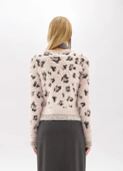 JACQUARD ANIMALIER PRINT CARDIGAN