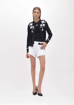 JACQUARD KNIT BOUCLÉ SHORTS