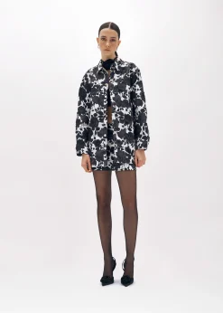 JACQUARD ROSE FIELD JACKET