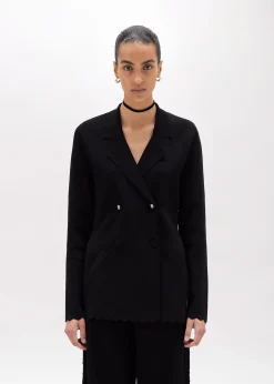 JACQUARD ROSE KNIT JACKET