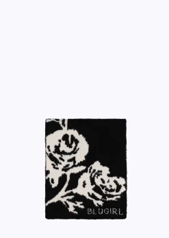 JACQUARD SCARF WITH ROSES