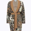 JACQUARD WOOL BLEND CARDIGAN