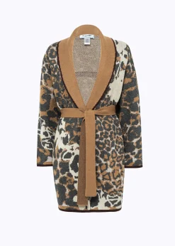 JACQUARD WOOL BLEND CARDIGAN