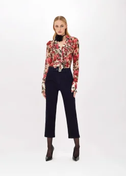 JEANS WITH BRANDED BELT
