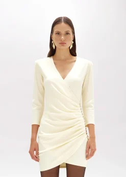 JERSEY DRESS WITH DRAPING