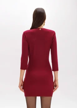 JERSEY DRESS WITH DRAPING