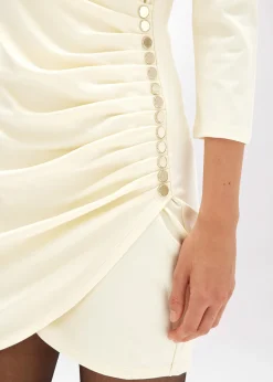 JERSEY DRESS WITH DRAPING