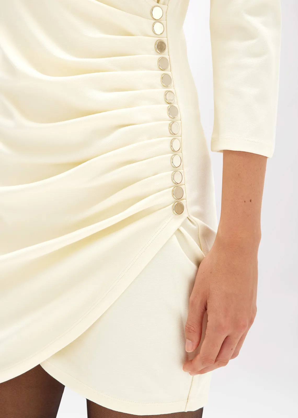 JERSEY DRESS WITH DRAPING