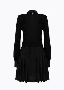 KNIT DRESS IN CREPE DE CHINE