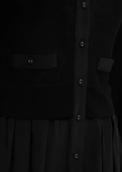 KNIT DRESS IN CREPE DE CHINE