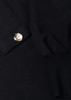 KNIT MINI DRESS WITH BUTTONS