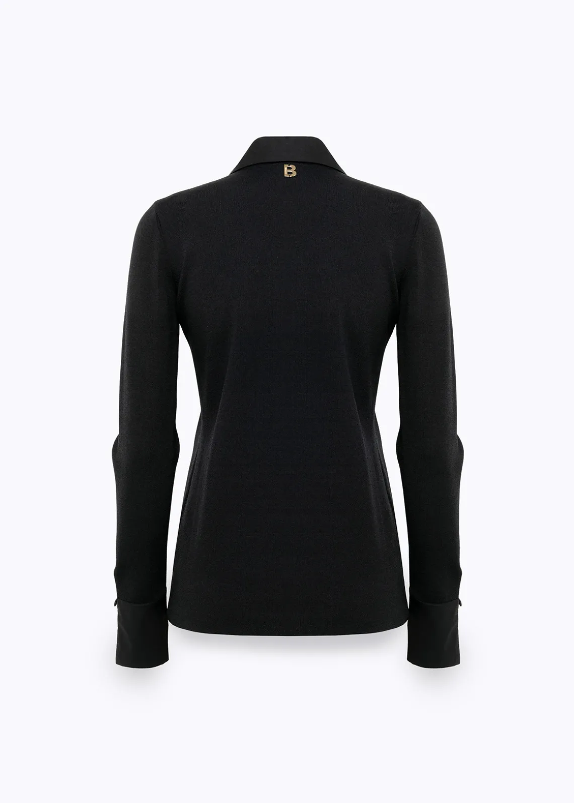KNIT SHIRT WITH ROSE EMBROIDERY