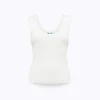 KNIT TOP WITH SCALLOPED EDGES