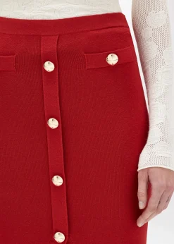 KNITTED MIDI SKIRT