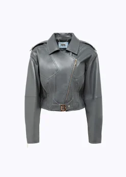 LEATHER BIKER JACKET