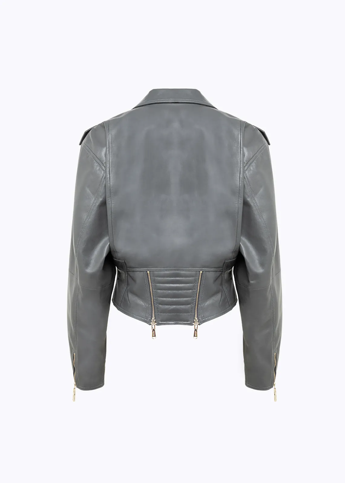 LEATHER BIKER JACKET
