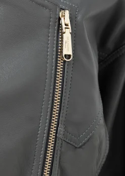 LEATHER BIKER JACKET