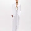 LINEN BLEND OVERSIZED BLAZER JACKET