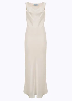 LONG MERMAID DRESS IN SATIN