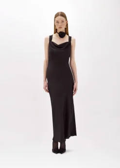 LONG MERMAID DRESS IN SATIN