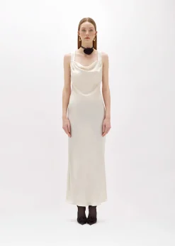 LONG MERMAID DRESS IN SATIN
