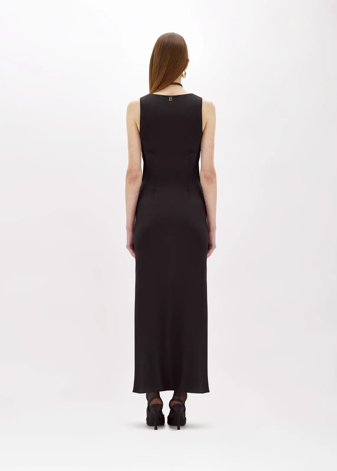 LONG MERMAID DRESS IN SATIN