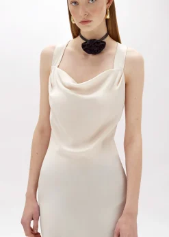 LONG MERMAID DRESS IN SATIN