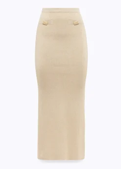 LUREX KNIT LONG SKIRT