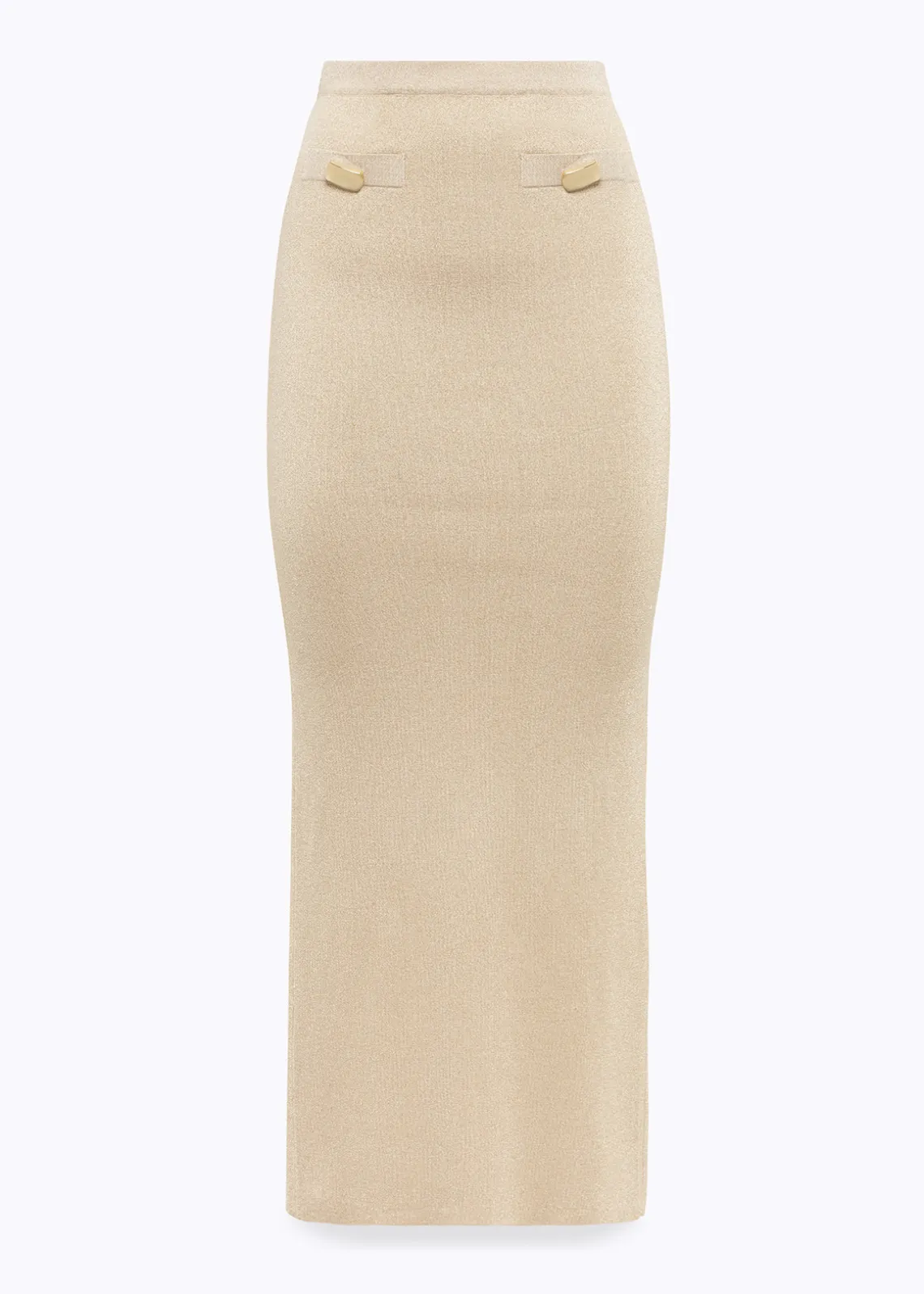 LUREX KNIT LONG SKIRT